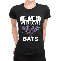 Just A Girl Who Loves Bats Cute Vampire Bat Costume Ladies Fitted T-shirt | Artistshot