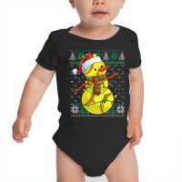 Funny Snowman Softball Christmas Ball Ugly Sweater Baby Bodysuit | Artistshot