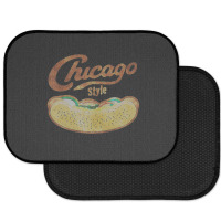 Chicago Style Hot Dog Distressed Rear Car Mat | Artistshot