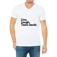 Live Laugh Team Jacob V-neck Tee | Artistshot