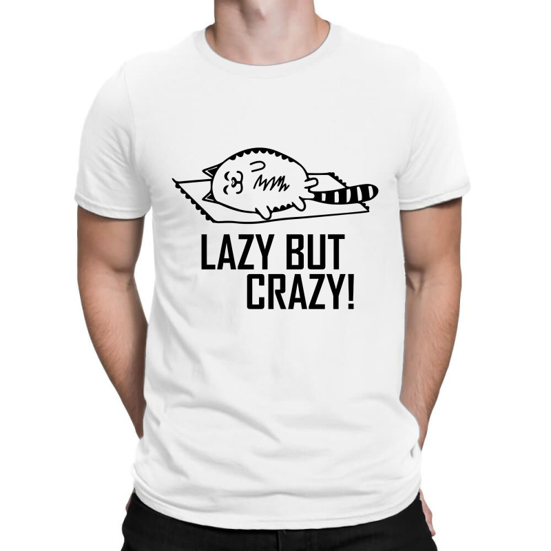 Sweet Cat Kitten Cat Lazy But Crazy Motif Design T-shirt | Artistshot