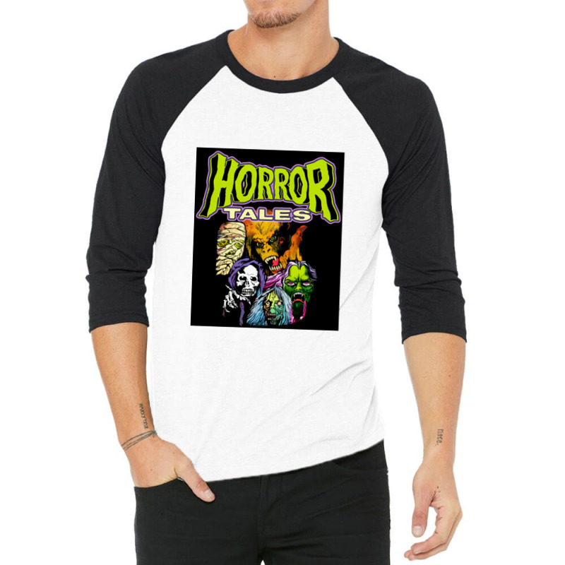 Horror Tales   Vintage Horror 3/4 Sleeve Shirt | Artistshot