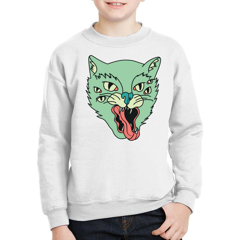 The Cat Eyes Youth Sweatshirt by yovayo | Artistshot