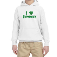 I Heart Frankenstein   Universal Monsters Youth Hoodie | Artistshot