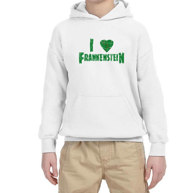 I Heart Frankenstein   Universal Monsters Youth Hoodie by bazgrafton | Artistshot