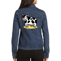 Cow Ladies Denim Jacket | Artistshot