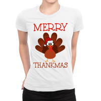 Merry Thankmas Ladies Fitted T-shirt | Artistshot