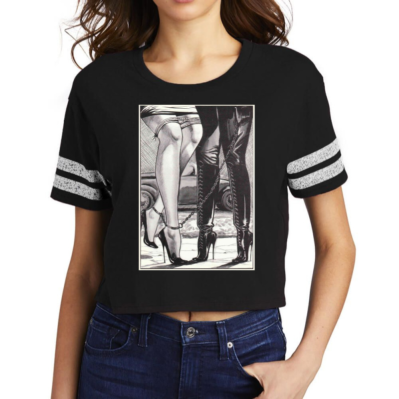 Hot Lesbian Rope Bondage Lovers Lesbian High Heel Dominatrix Sweatshir Scorecard Crop Tee by cm-arts | Artistshot