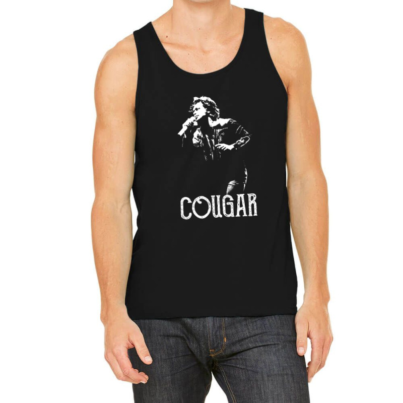 Cougar - The White Stencil-2 1 Tank Top by cm-arts | Artistshot