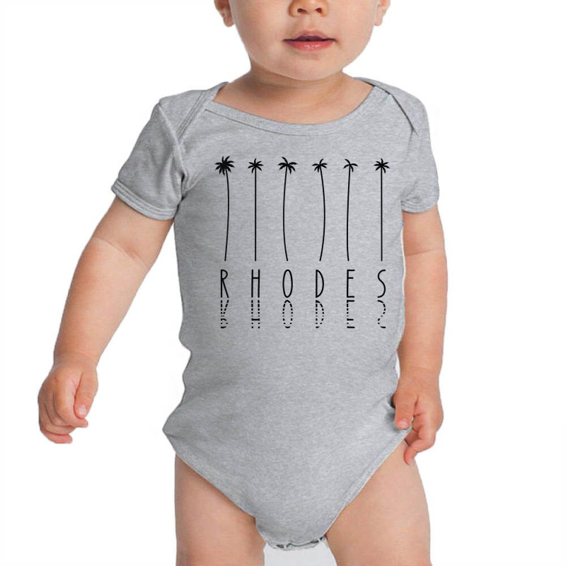 Palm Tree Vacation   Island Greece Rhodes T Shirt Baby Bodysuit by cm-arts | Artistshot