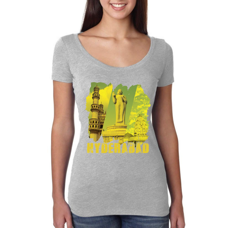 Hyderabad - Multicultural City Women's Triblend Scoop T-shirt by cm-arts | Artistshot