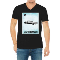 Station Wagon Mexican Cards T Shirt V-neck Tee | Artistshot