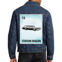 Station Wagon Mexican Cards T Shirt Men Denim Jacket | Artistshot