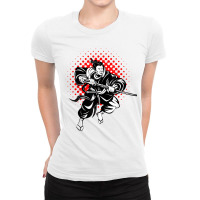 Samurai Anime Japanese Warrior Ninja Samurais Japan Nobility T Shirt Ladies Fitted T-shirt | Artistshot