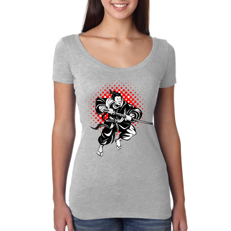 Samurai Anime Japanese Warrior Ninja Samurais Japan Nobility T Shirt Women's Triblend Scoop T-shirt by alyshasur9x | Artistshot