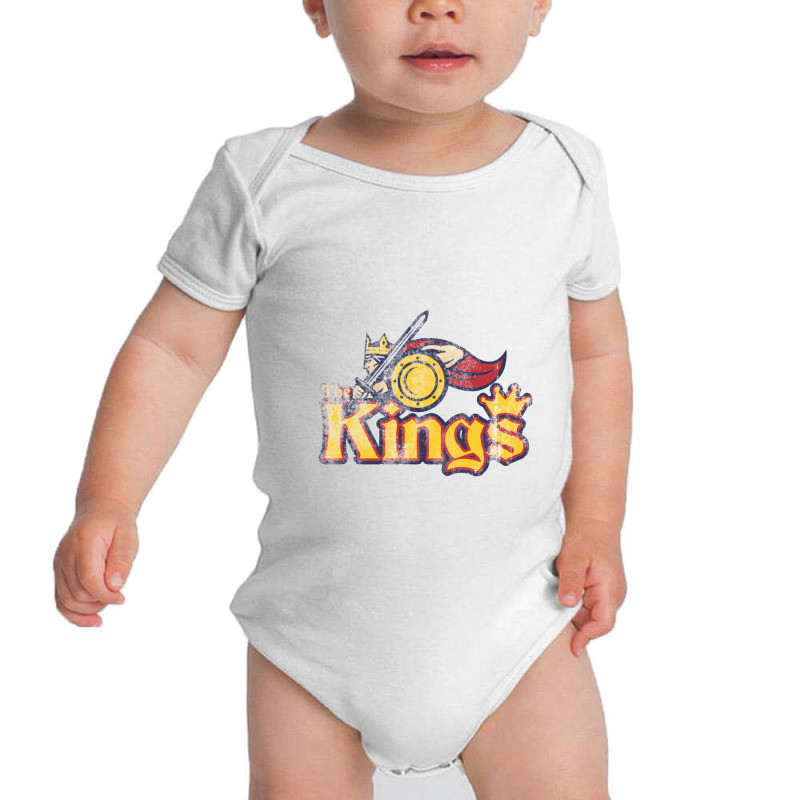 Kings, Distressed Baby Bodysuit by bazgrafton | Artistshot