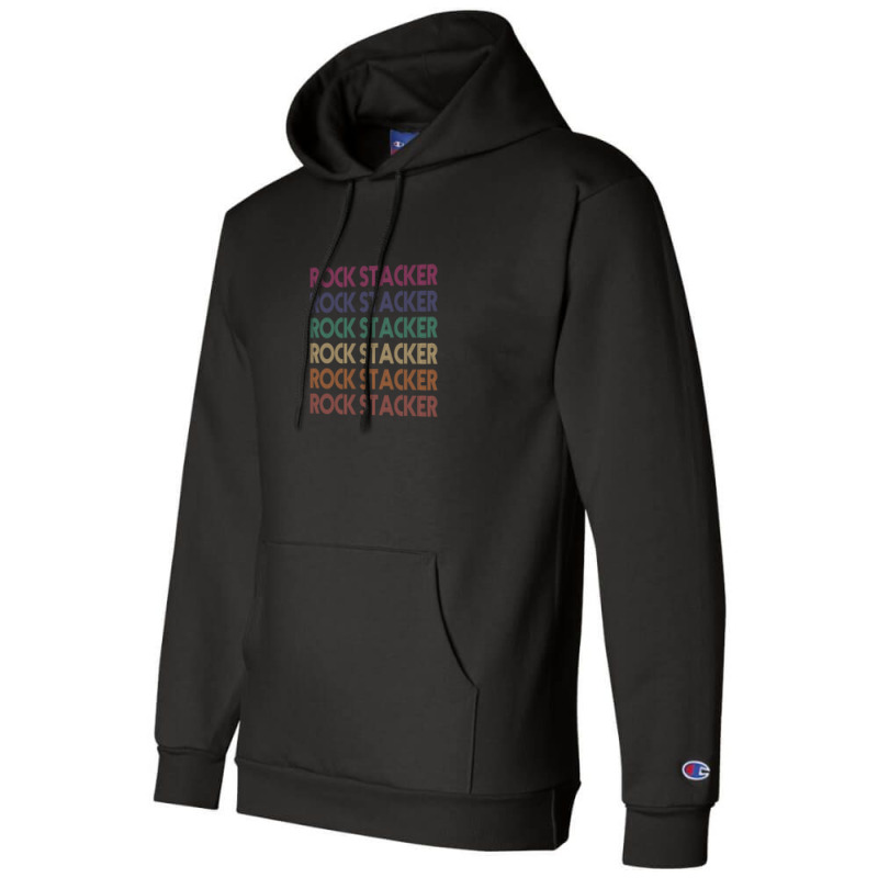 Rock Stacker Champion Hoodie by cm-arts | Artistshot