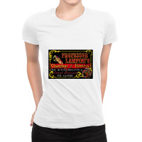 Lampini Chamber Of Horrors, Cracked Paint Distressed Ladies Fitted T-shirt | Artistshot