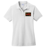 Lampini Chamber Of Horrors, Cracked Paint Distressed Ladies Polo Shirt | Artistshot