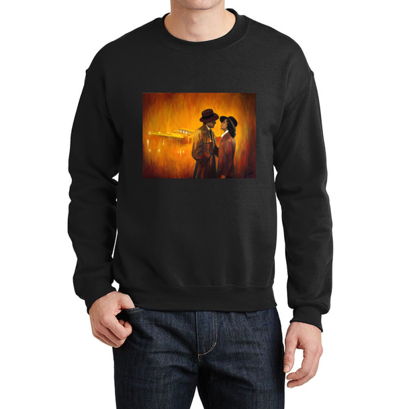 Casablanca Artwork Inspired In The End Of The Film Casablanca Crewneck Sweatshirt by cm-arts | Artistshot