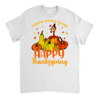 Thankful Grateful Blessed Happy Thanksgiving Pilgrim Turkey T Shirt Classic T-shirt | Artistshot