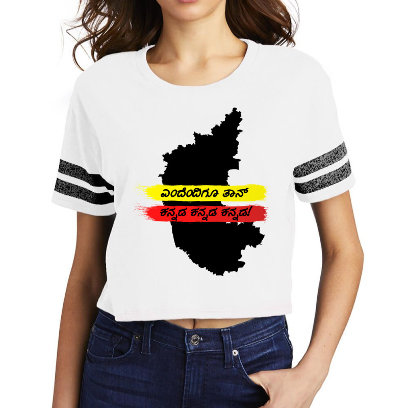 Yendendigu Kannada- Kannada Rajyotsava Design Scorecard Crop Tee by cm-arts | Artistshot