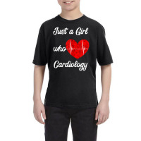 Just A Girl Who Loves Cardiology Heart Ekg Cardiologist Youth Tee | Artistshot