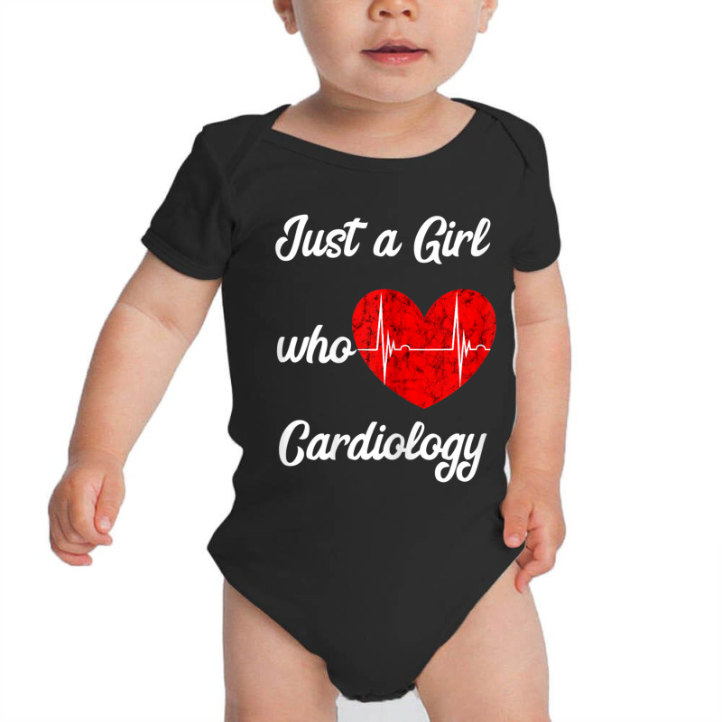 Just A Girl Who Loves Cardiology Heart Ekg Cardiologist Baby Bodysuit by thangdinhsinhelf | Artistshot