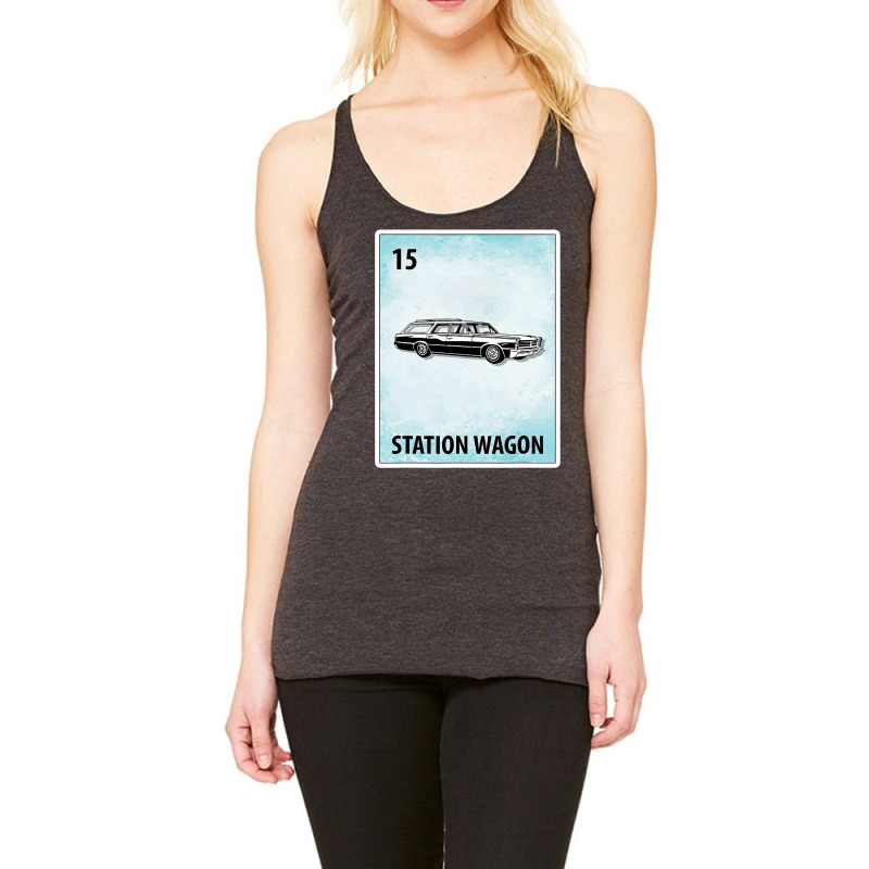 Station Wagon Mexican Cards T Shirt Racerback Tank by Michael Ellis | Artistshot