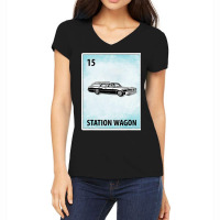 Station Wagon Mexican Cards T Shirt Women's V-neck T-shirt | Artistshot