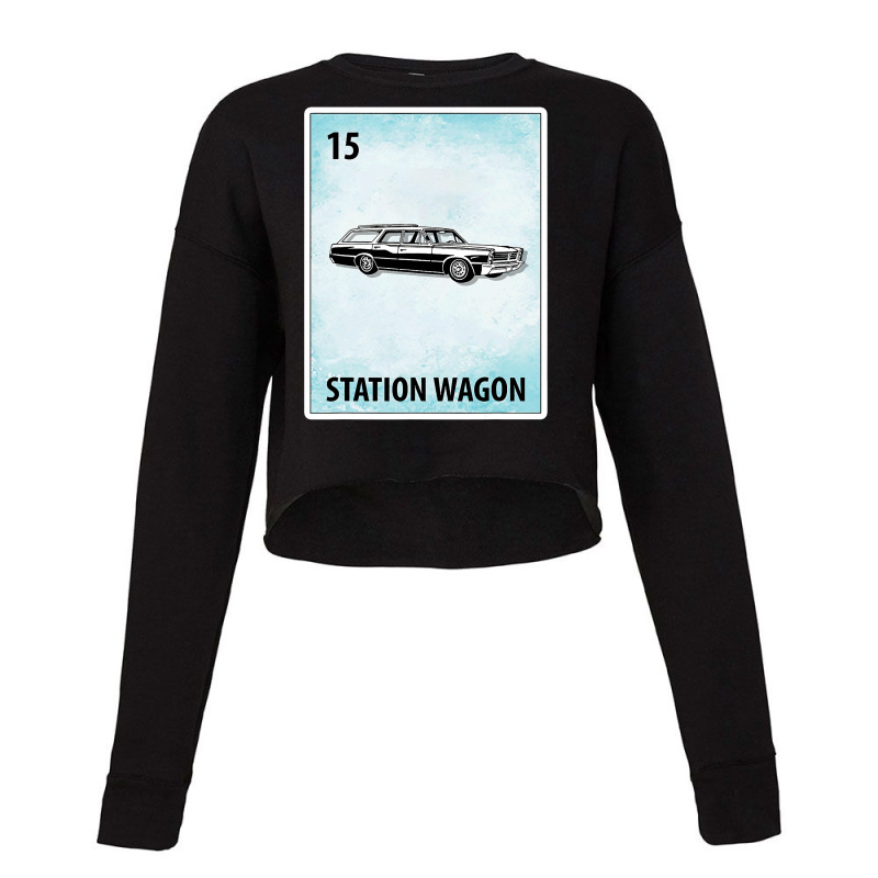 Station Wagon Mexican Cards T Shirt Cropped Sweater by Michael Ellis | Artistshot