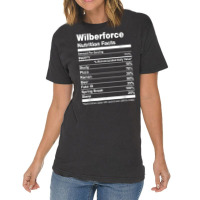 Wilberforce Nutrition Facts College University T Shirt Vintage T-shirt | Artistshot