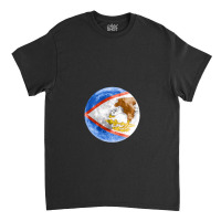 American Samoa American Samoan Flag Moon - Gift For American Samoan Fr Classic T-shirt | Artistshot