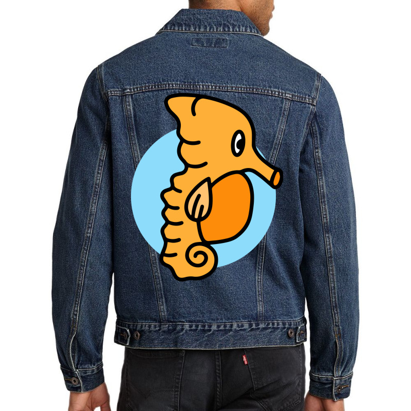 Baby Seahorse Men Denim Jacket by Morspective | Artistshot