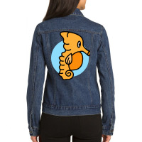 Baby Seahorse Ladies Denim Jacket | Artistshot