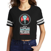 Vote Cthulhu For President Sarcastic Political Satire Premium T Shirt Scorecard Crop Tee | Artistshot