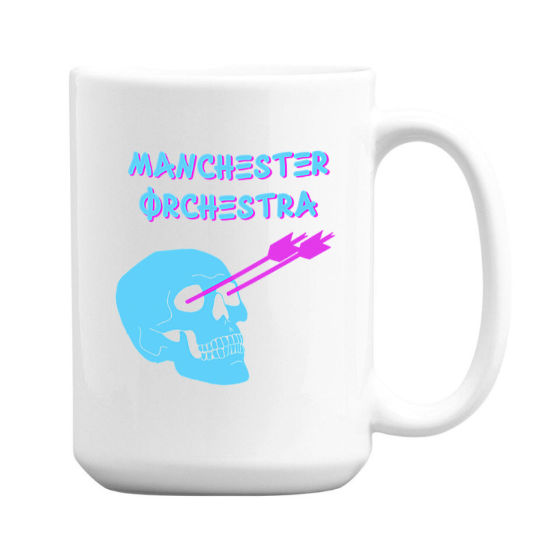 Manchester Orchestra Skull And Arrows T Png 15 Oz Coffee Mug | Artistshot