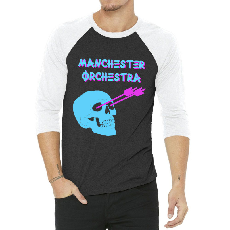 Manchester Orchestra Skull And Arrows Png 3/4 Sleeve Shirt | Artistshot