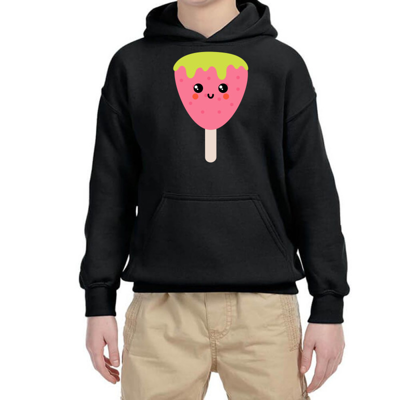 Strawberry Ice-cream Doodles Youth Hoodie by brumfieldportillo7vlpq8 | Artistshot