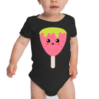 Strawberry Ice-cream Doodles Baby Bodysuit | Artistshot