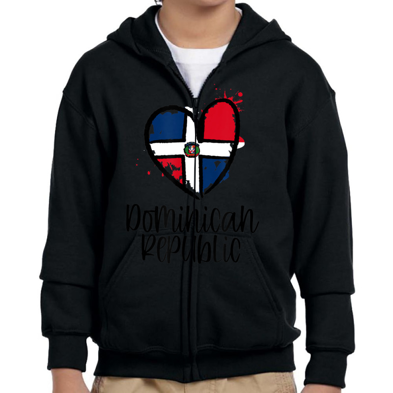 Dominican Republic Northern America Spanish Dominican Youth Zipper Hoodie by cm-arts | Artistshot