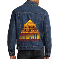 Tirupathi Tirumala Temple Men Denim Jacket | Artistshot