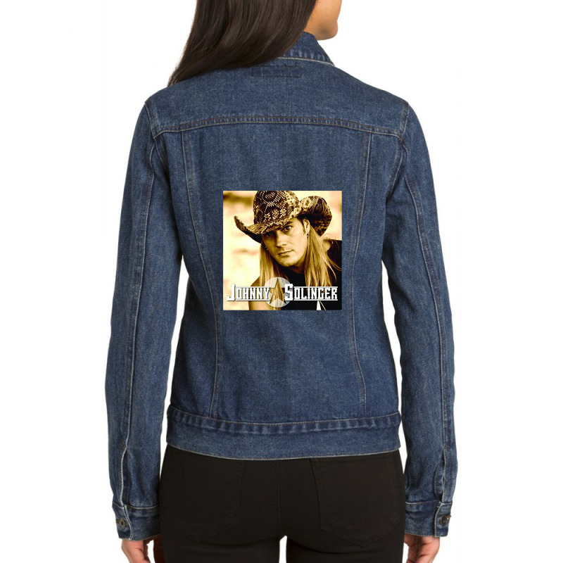 Johnny Solinger Gift Fans Ladies Denim Jacket by ErnestRandall | Artistshot