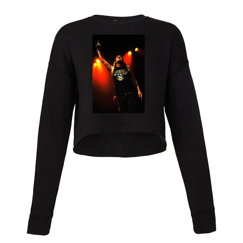 Johnny Solinger Of Skid Row Framed Art Print 1 Cropped Sweater by ErnestRandall | Artistshot