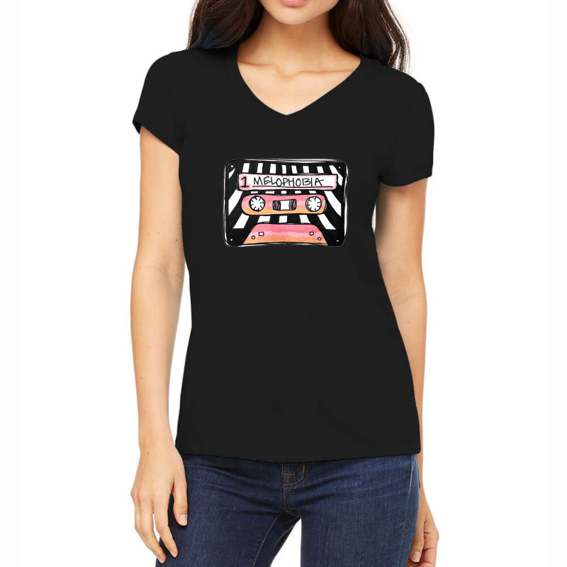 Melophobia Png Women's V-Neck T-Shirt by cm-arts | Artistshot