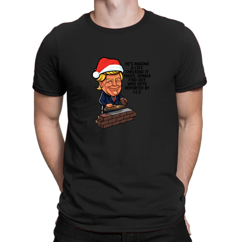 Donald Trump Santa Claus Funny Christmas Build The Wall T-shirt | Artistshot