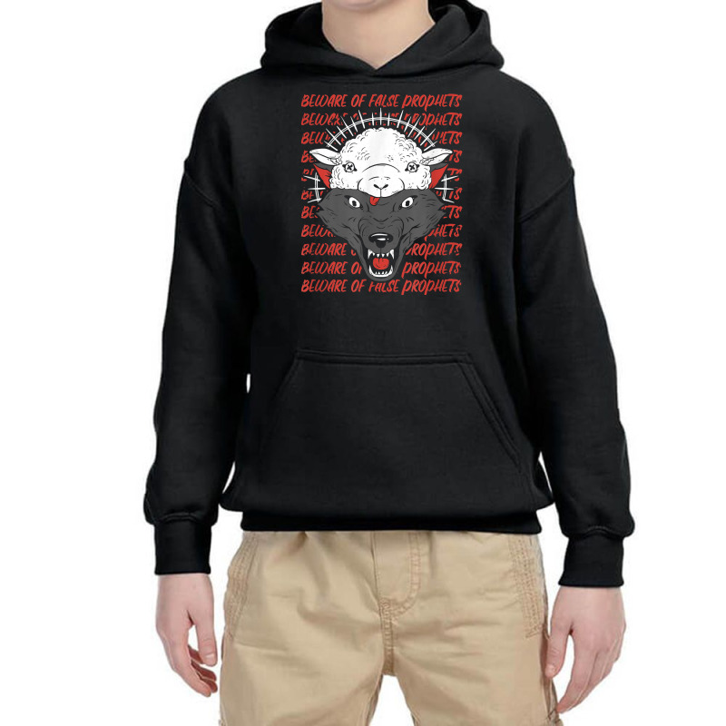 Wolf In Sheep's Clothing Beware False Prophets T Shirt Youth Hoodie by cm-arts | Artistshot