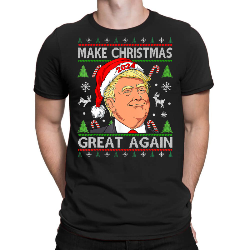 Trump 2024 Make Christmas Great Again Ugly Sweater T-shirt | Artistshot