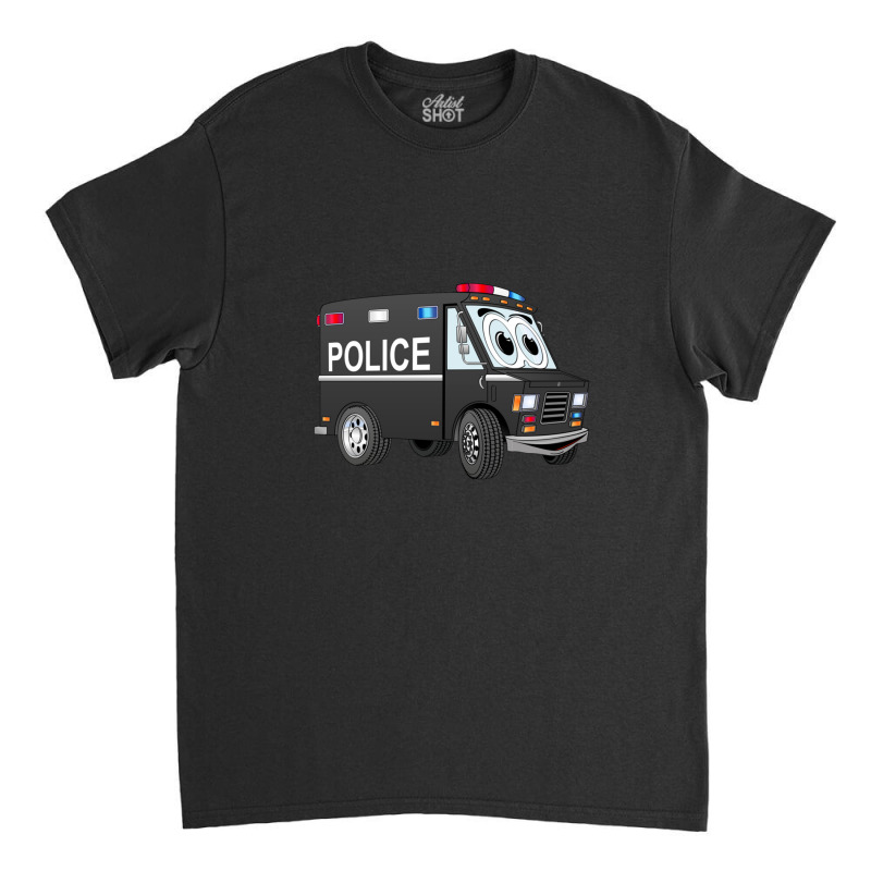 Police Mini Van Cartoon Classic T-shirt by cm-arts | Artistshot