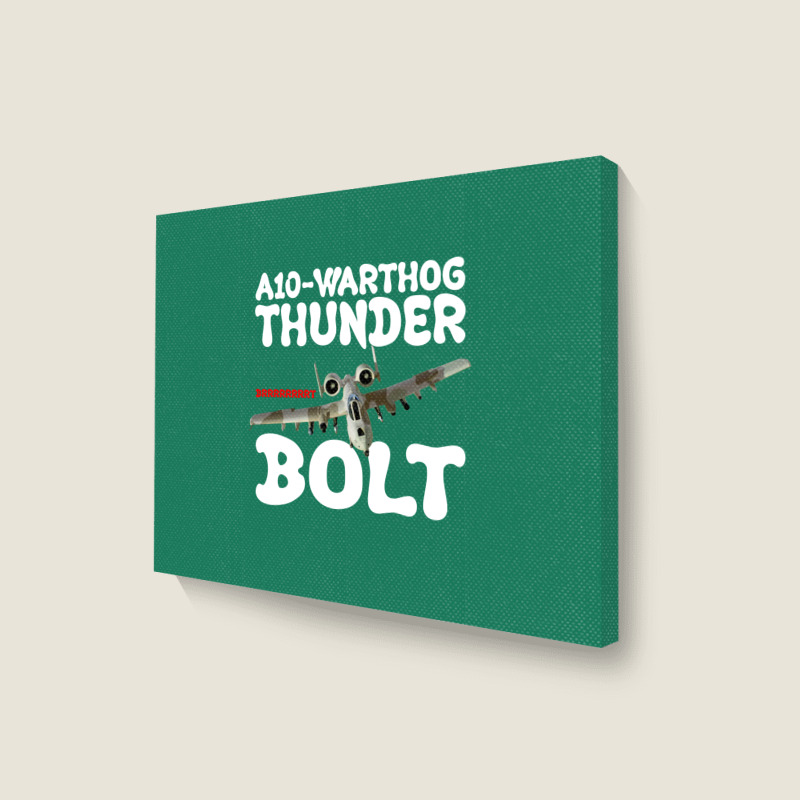 A10 Warthog Thunder Bolt For Dark Landscape Canvas Print | Artistshot